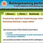 Gardena - strona internetowa firmy montującej automatyczne zraszacze ogrodowe